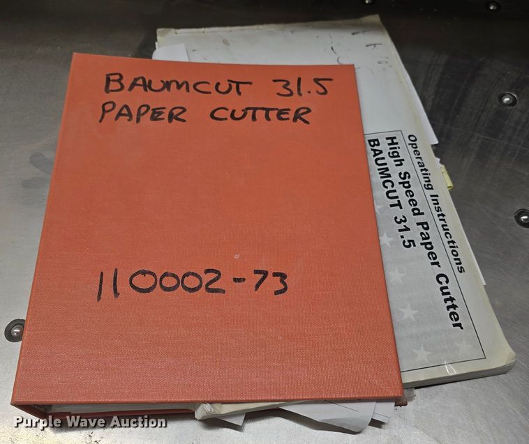 image for item NC9260 2001 Baumcut  31.5 paper cutter
