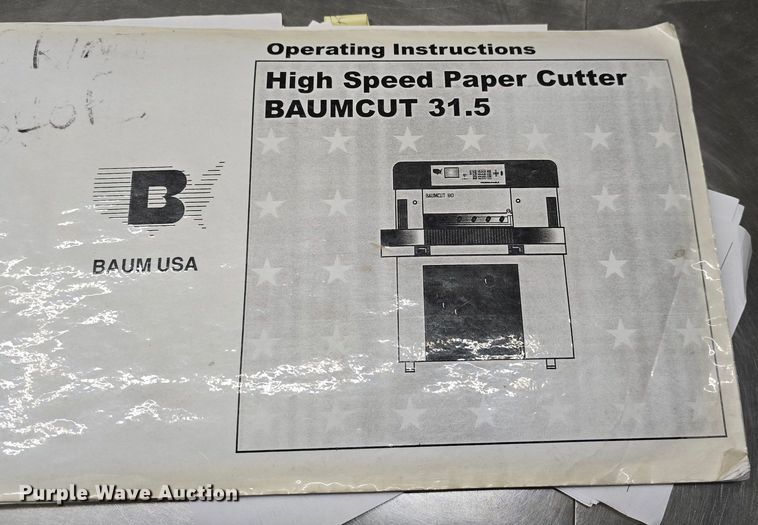 image for item NC9260 2001 Baumcut  31.5 paper cutter