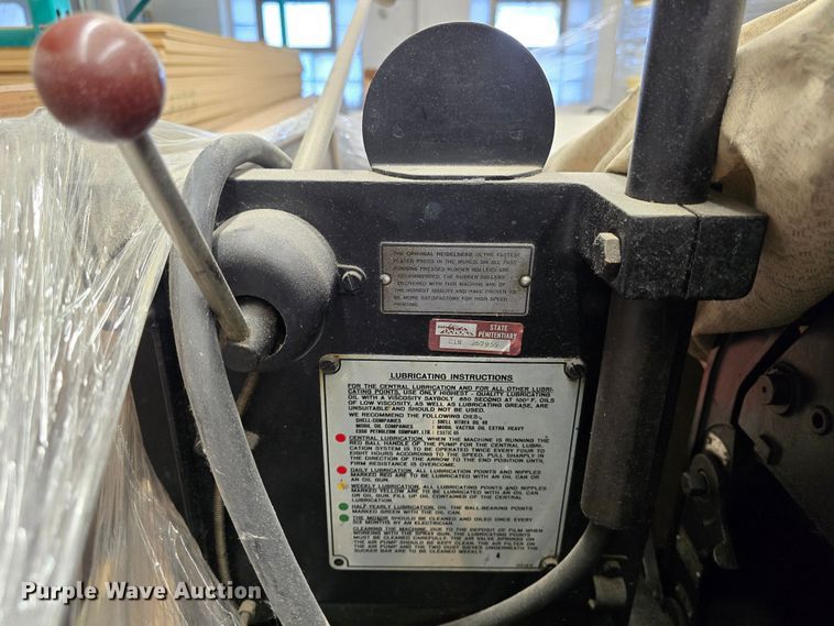 image for item NC9261 Heidelberg  printing press