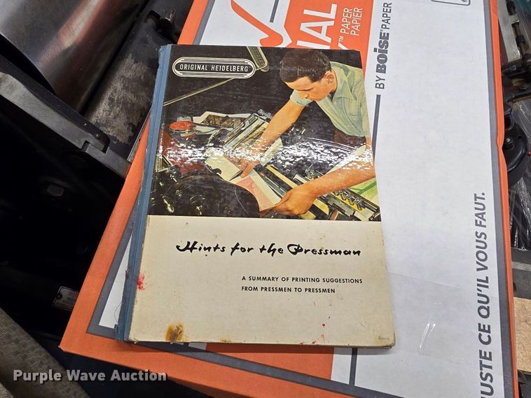 image for item NC9261 Heidelberg  printing press