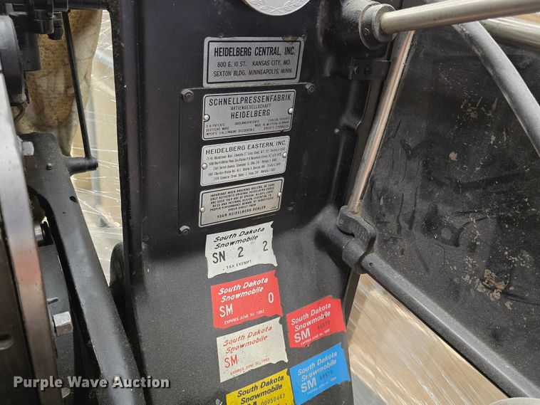 image for item NC9261 Heidelberg  printing press