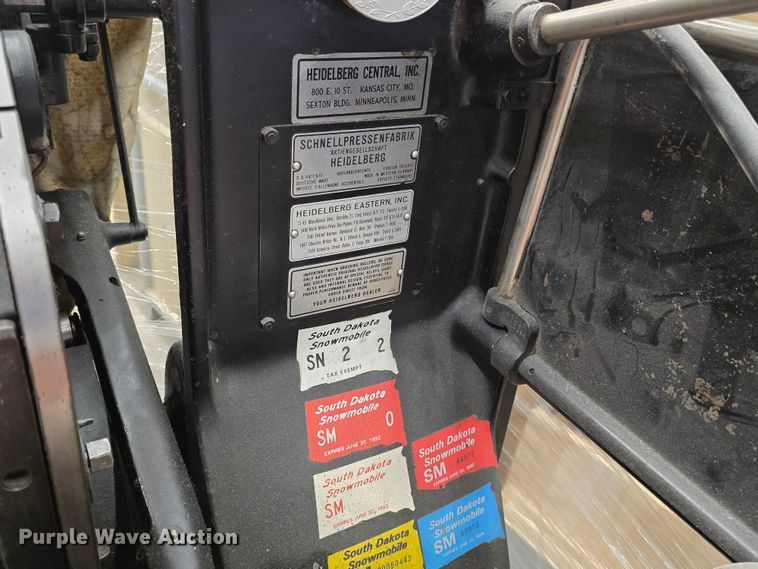 image for item NC9261 Heidelberg  printing press