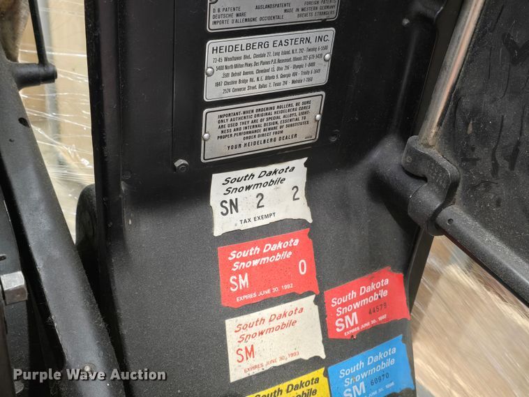 image for item NC9261 Heidelberg  printing press