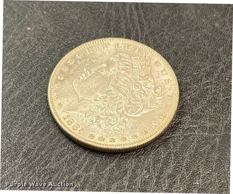image for item NO9673 1885 Morgan silver dollar coin
