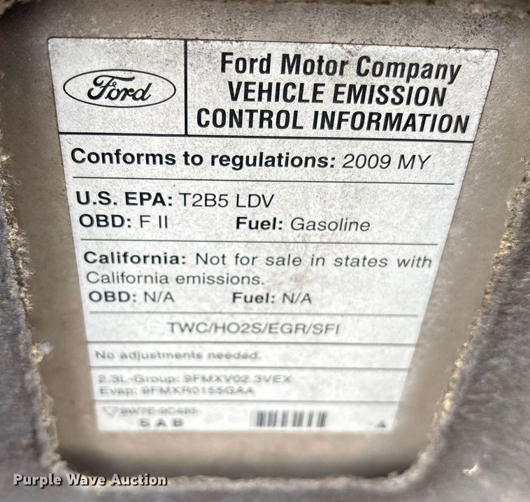 image for item NO9724 2009 Ford Fusion 