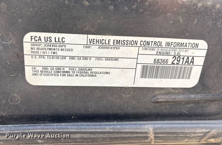 image for item OB9583 2018 Dodge Charger Police 