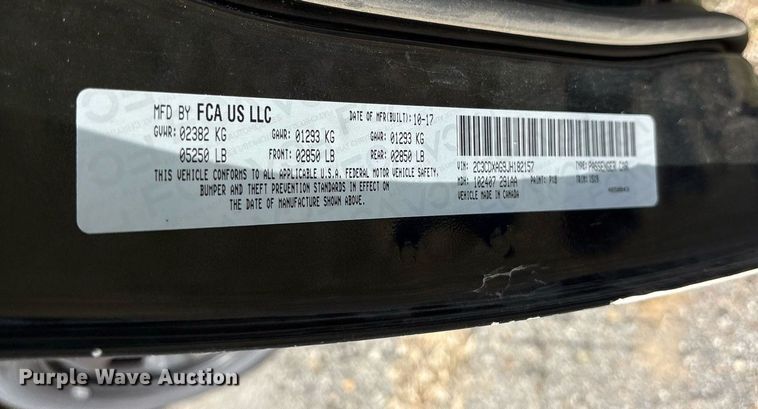 image for item OB9583 2018 Dodge Charger Police 