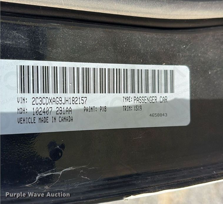 image for item OB9583 2018 Dodge Charger Police 