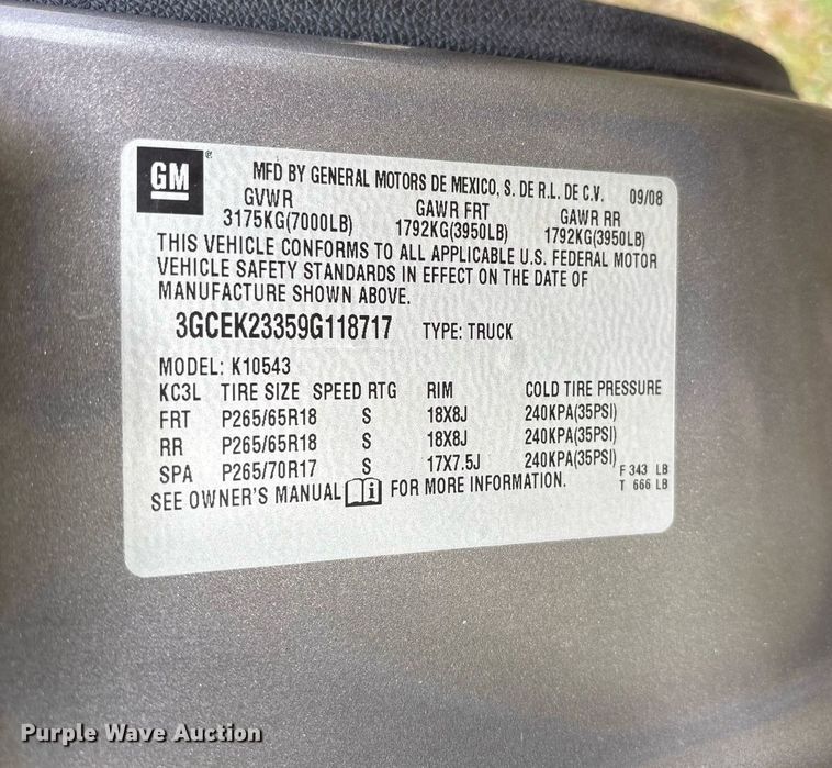 image for item OB9586 2009 Chevrolet Silverado 1500  Crew Cab pickup truck