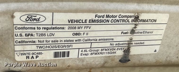 image for item OB9590 2008 Ford Crown Victoria Police Interceptor 