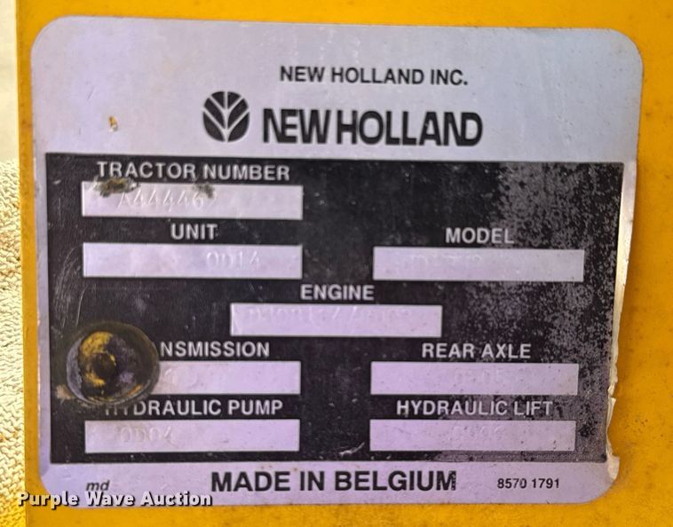 image for item DM5638 New Holland 345D MFWD tractor