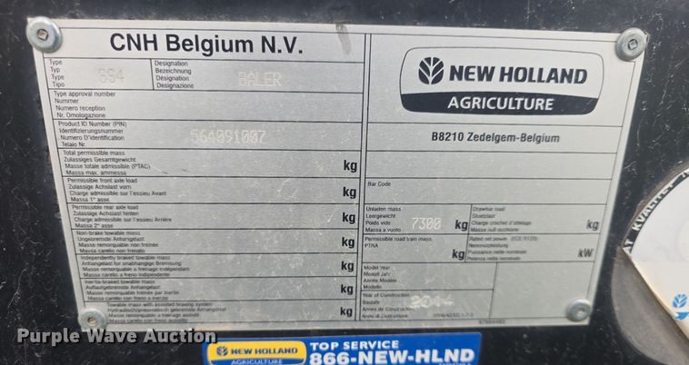 image for item DO7865 2014 New Holland BigBaler 330 large square baler