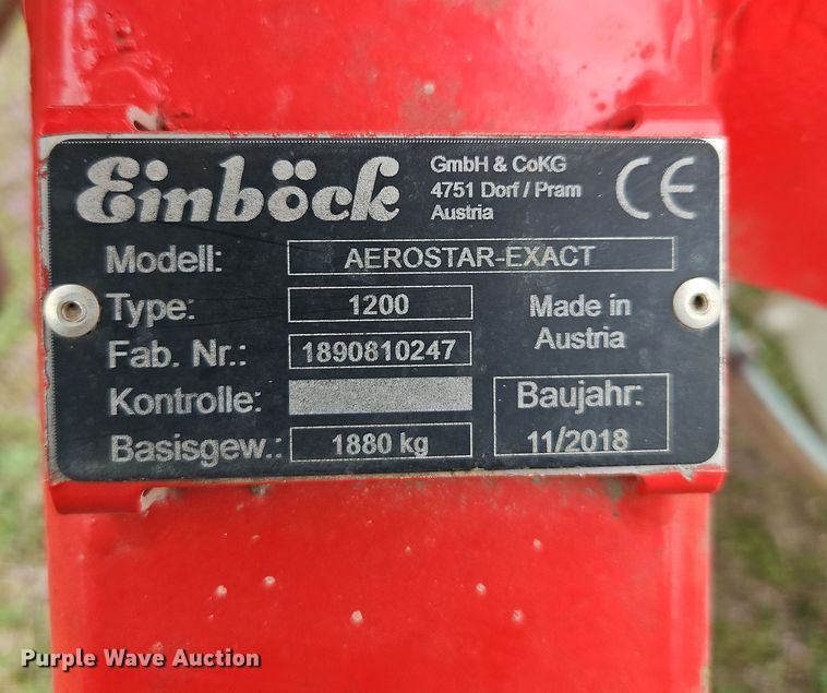 image for item DT7674 Einbock Aerostar-Exact tine harrow