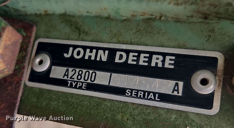 image for item DT7681 John Deere A2800 seven bottom plow