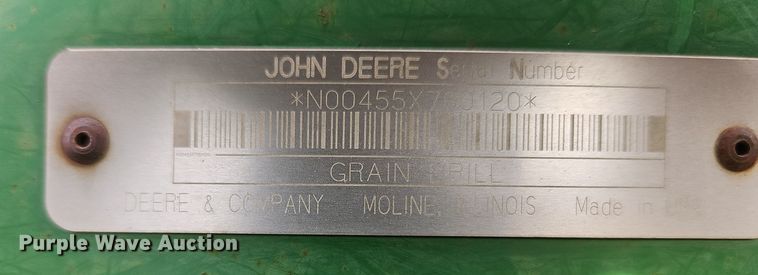 image for item DT7686 John Deere 455 grain drill