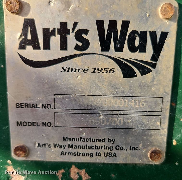 image for item DT7687 Arts Way 690700 manure spreader