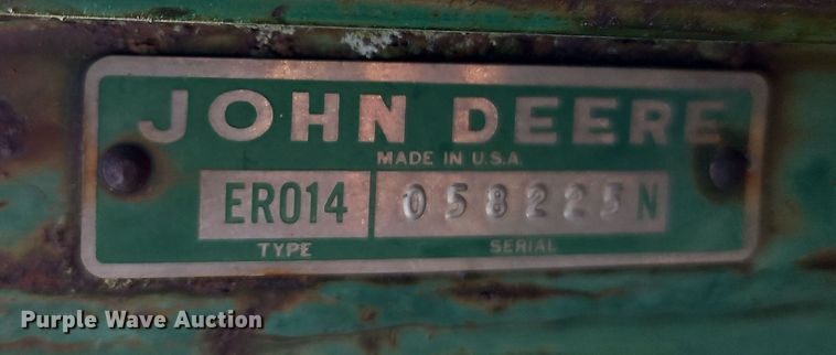 image for item DT7697 John Deere ER014 field cultivator