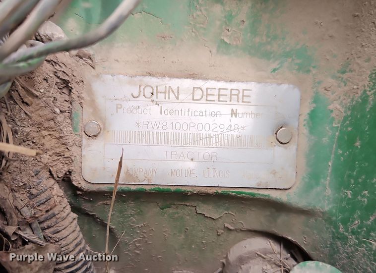 image for item DT7708 1995 John Deere 8100 tractor