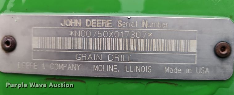 image for item DT7713 John Deere 750 grain drill
