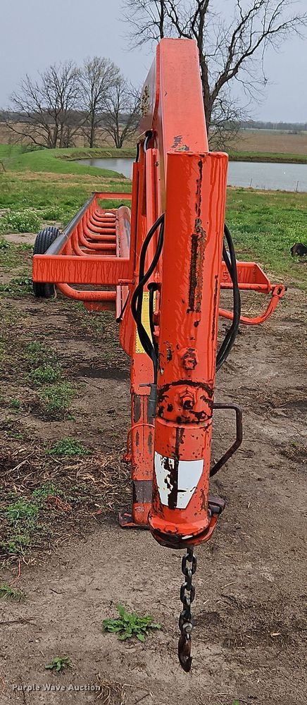 image for item DT7721 Orange Ox hay bale trailer