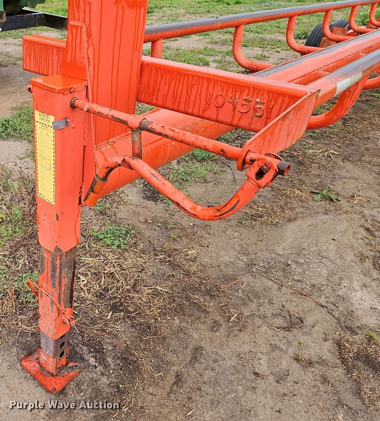 image for item DT7721 Orange Ox hay bale trailer