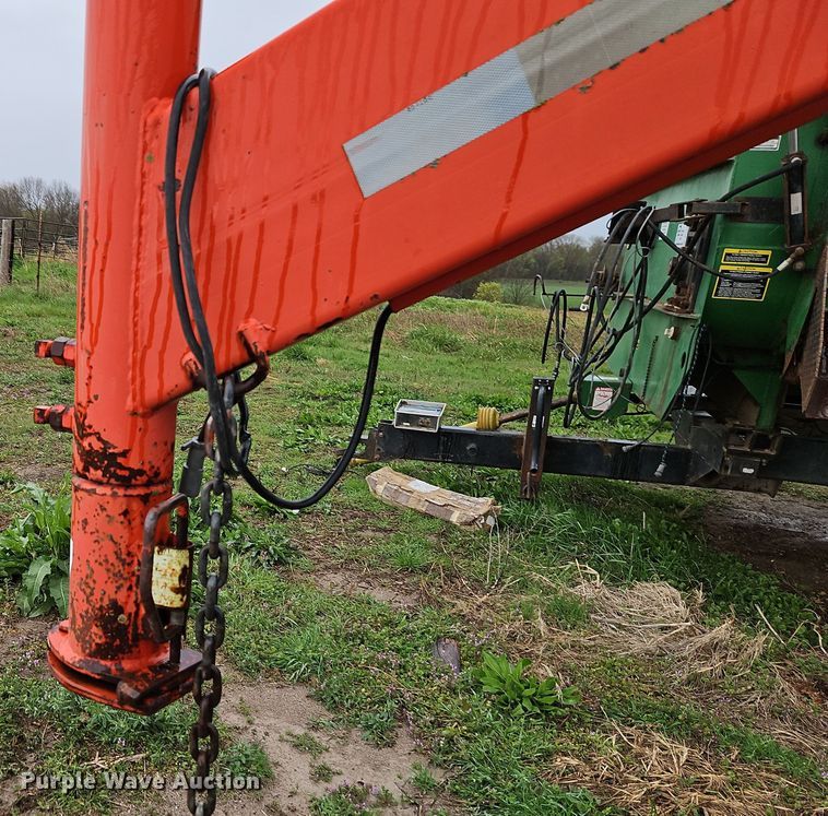 image for item DT7721 Orange Ox hay bale trailer