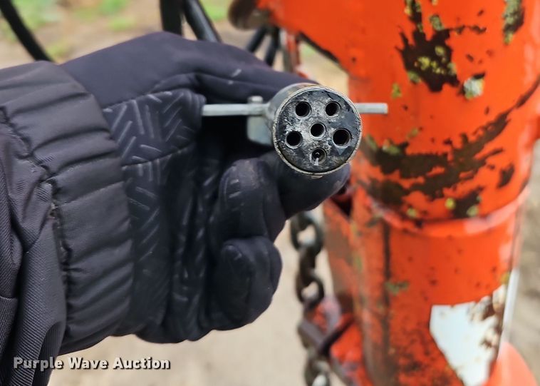 image for item DT7721 Orange Ox hay bale trailer