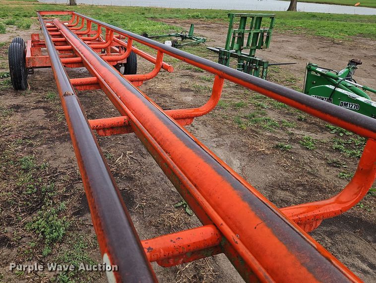 image for item DT7721 Orange Ox hay bale trailer