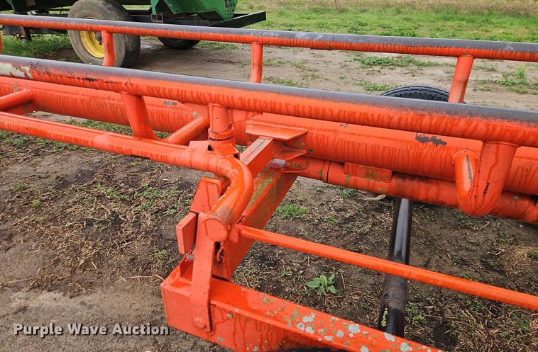 image for item DT7721 Orange Ox hay bale trailer
