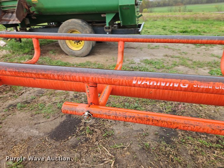 image for item DT7721 Orange Ox hay bale trailer