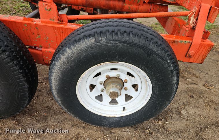 image for item DT7721 Orange Ox hay bale trailer