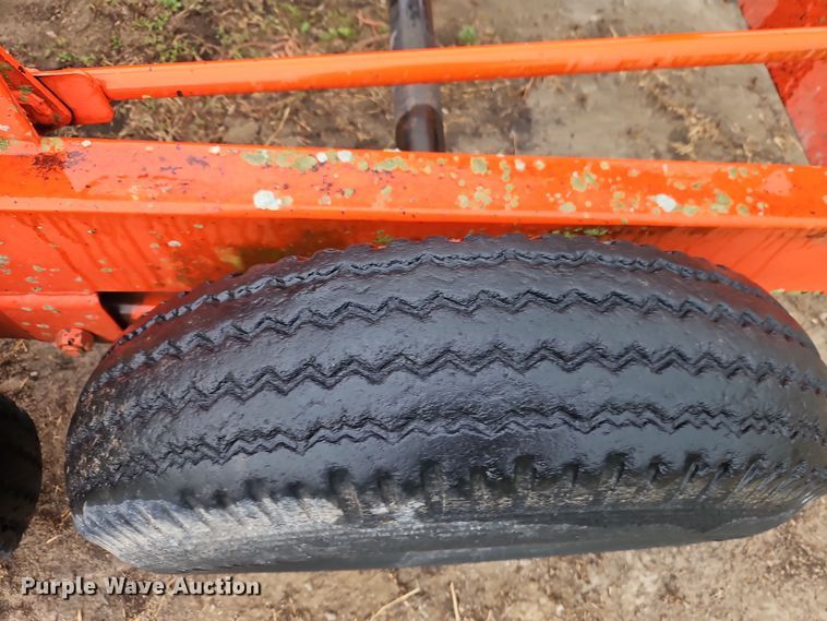 image for item DT7721 Orange Ox hay bale trailer