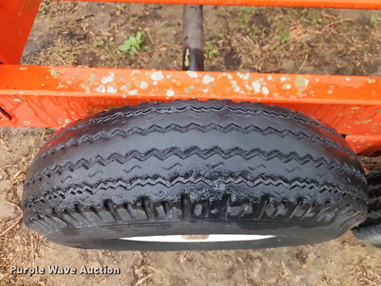 image for item DT7721 Orange Ox hay bale trailer