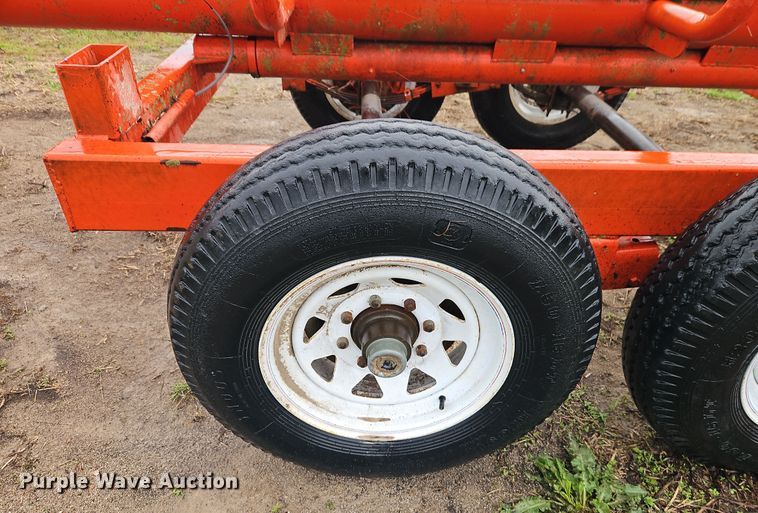image for item DT7721 Orange Ox hay bale trailer