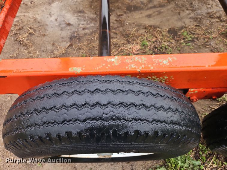 image for item DT7721 Orange Ox hay bale trailer