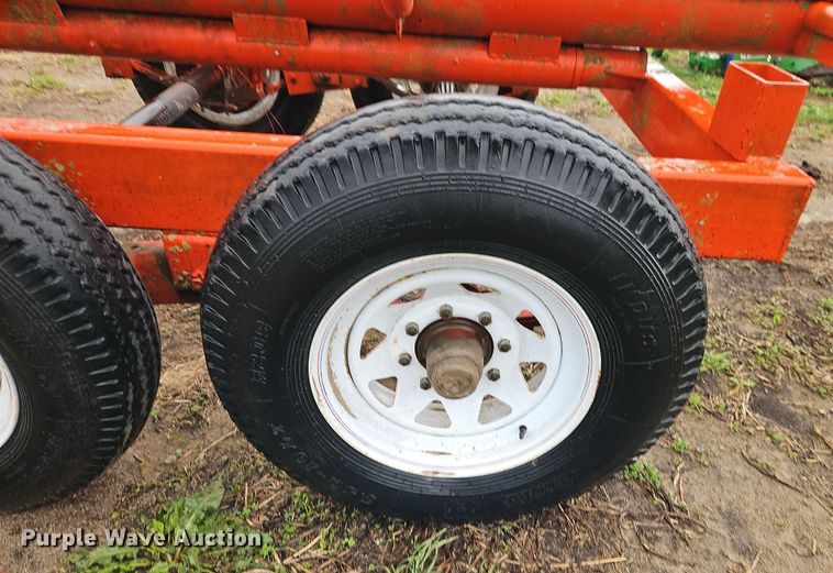 image for item DT7721 Orange Ox hay bale trailer
