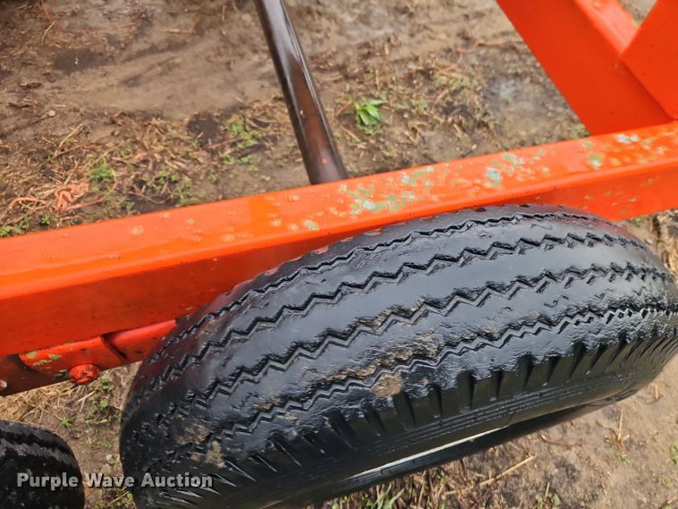 image for item DT7721 Orange Ox hay bale trailer