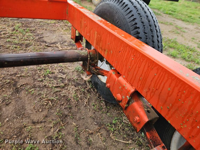 image for item DT7721 Orange Ox hay bale trailer