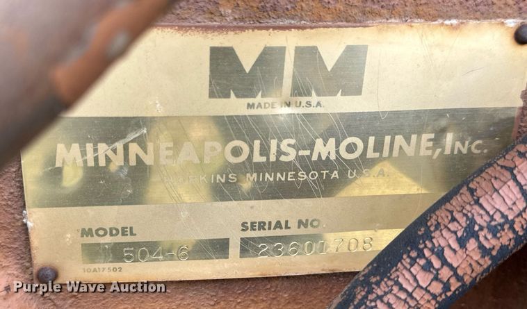 image for item DV1875 Minneapolis-Moline G705 tractor