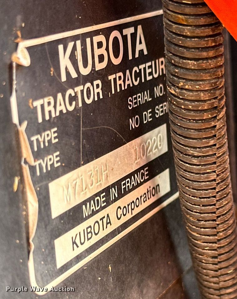 image for item DW8641 2019 Kubota M7-131 MFWD tractor