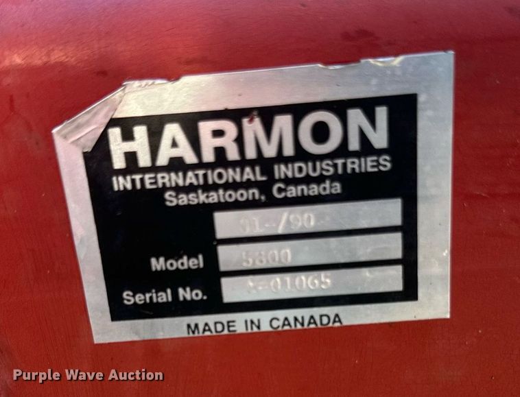 image for item EC2380 1990 Harmon Rockomatic 5800 rock picker