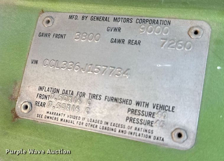 image for item EG6173 1976 Chevrolet C30 winch truck