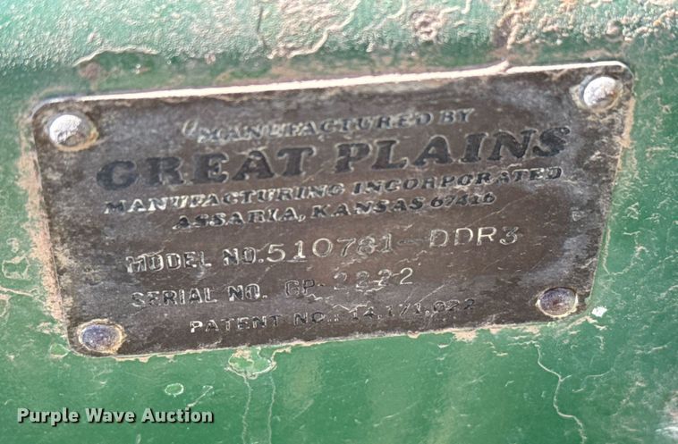image for item EG6184 Great Plains DDP3 grain drill