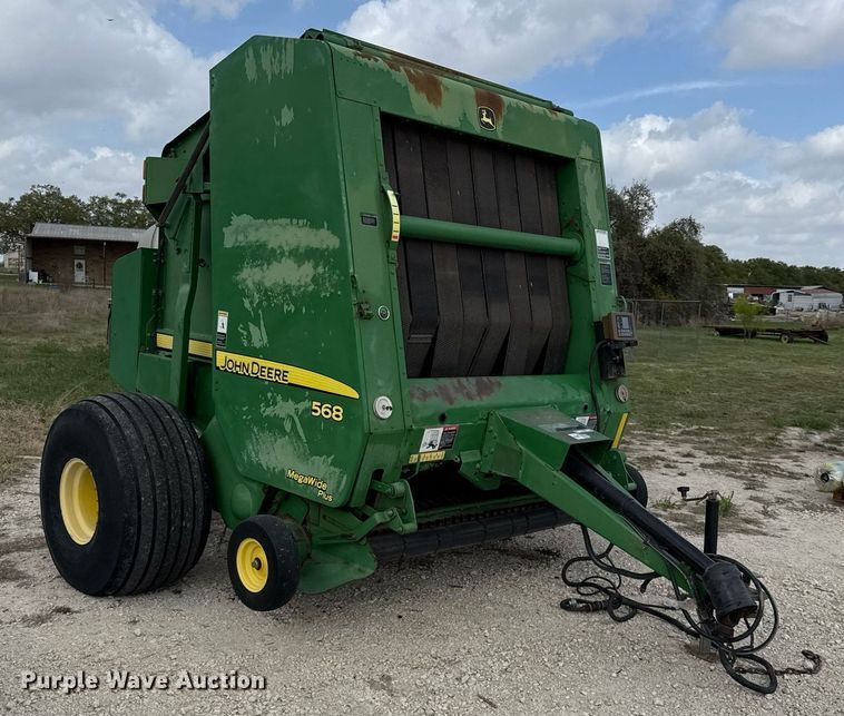 image for item EJ3583 2007 John Deere 568 MegaWide Plus round baler