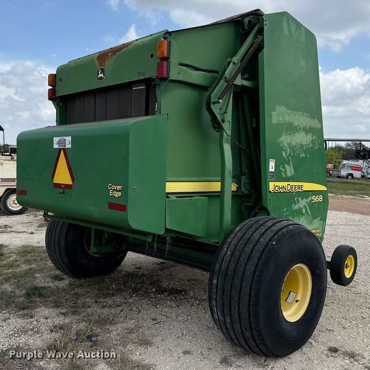 image for item EJ3583 2007 John Deere 568 MegaWide Plus round baler