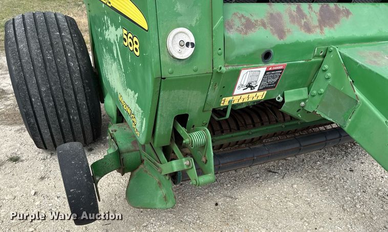 image for item EJ3583 2007 John Deere 568 MegaWide Plus round baler