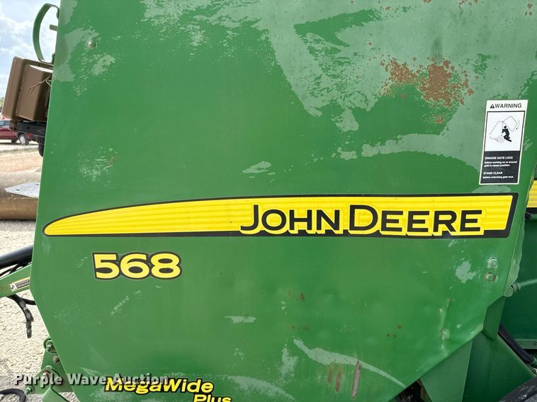image for item EJ3583 2007 John Deere 568 MegaWide Plus round baler