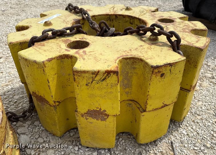 image for item EJ3584 (6) John Deere 4020 wheel weights