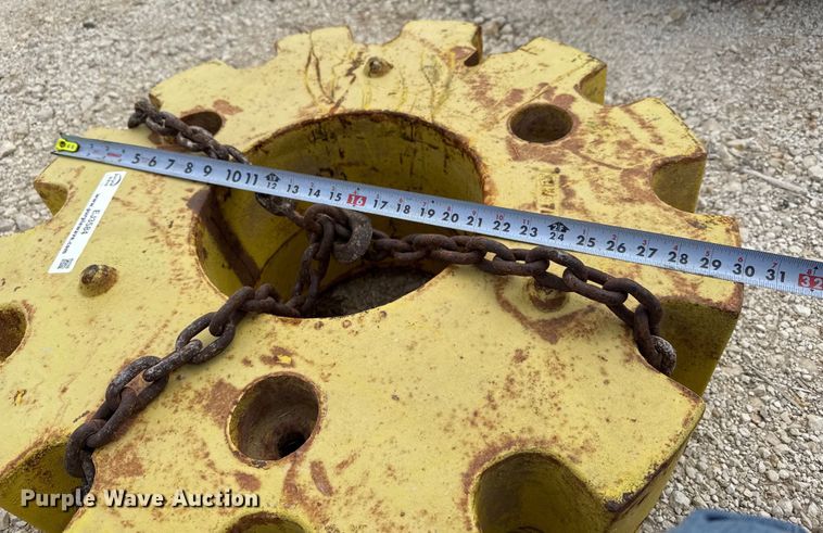 image for item EJ3584 (6) John Deere 4020 wheel weights