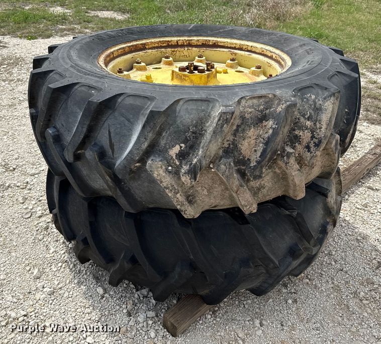 image for item EJ3585 (2) 18.4-34 Samson wheels and tires